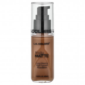 L.A. Colors, по-настоящему матовая тональная основа, CLM363, капучино, 40 мл (1,35 жидк. унции) - описание