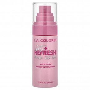 L.A. Colors, Set + Refresh, Makeup Setting Spray, CSS338 Matte, 2.03 fl oz (60 ml) - описание | фото