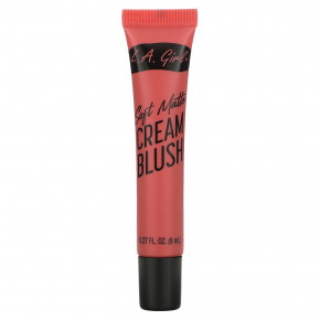 L.A. Girl, Мягкие матовые кремовые румяна, GBL444 Kiss Up, 8 мл (0,27 жидк. унц.) - описание