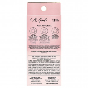 L.A. Girl, Oh So Shiny, искусственные ногти, гелевые типсы для сияния ногтей, GNT152 Wildest Dream, набор из 25 предметов в Москве - eco-herb.ru | фото