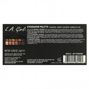L.A. Girl, Палитра теней для век, GES415 Get Feverish, 12 г (0,42 унции) в Москве - eco-herb.ru | фото