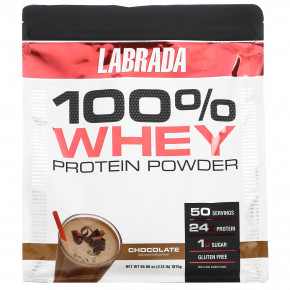 Labrada Nutrition, Порошок из 100% сывороточного протеина, шоколад, 1875 г (4,13 фунта) в Москве - eco-herb.ru | фото