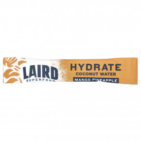 Laird Superfood, Hydrate Coconut Water, смесь для приготовления электролитного напитка, манго и ананас, 10 порционных пакетиков по 9 г (0,3 унции) в Москве - eco-herb.ru | фото