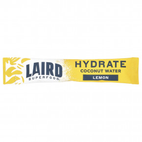 Laird Superfood, Hydrate Coconut Water, смесь для приготовления электролитов, лимон, 10 пакетиков по 9 г (0,3 унции) в Москве - eco-herb.ru | фото