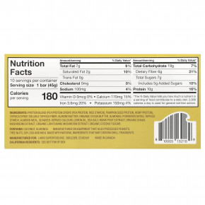 Laird Superfood, Протеиновый батончик + адаптогены, лимон и миндаль, 10 пакетиков по 45 г (1,6 унции) в Москве - eco-herb.ru | фото