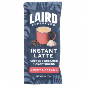 Laird Superfood, Растворимый латте, сладкий и сливочный, 5 пакетиков по 25 г (0,9 унции) в Москве - eco-herb.ru | фото