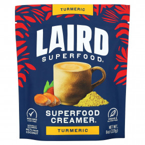 Laird Superfood, Сливки Superfood, куркума, 227 г (8 унций) - описание