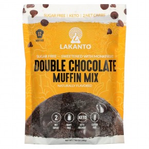 Lakanto, Double Chocolate Muffin Mix, 7.06 oz (200 g) в Москве - eco-herb.ru | фото