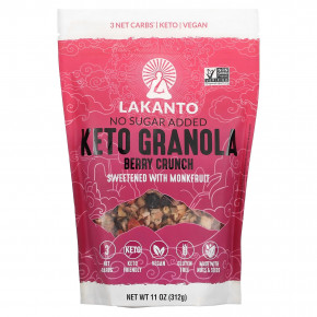 Lakanto, Keto Granola, Berry Crunch, 11 oz (312 g) в Москве - eco-herb.ru | фото