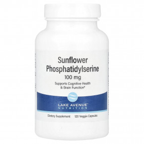 Lake Avenue Nutrition, фосфатидилсерин подсолнечника, 100 мг, 120 растительных капсул в Москве - eco-herb.ru | фото
