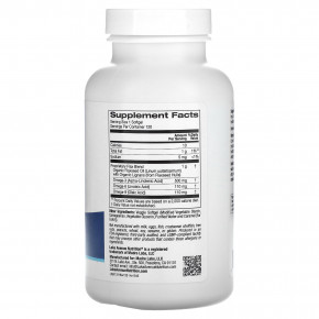 California Gold Nutrition, льняное масло холодного отжима с лигнанами, 120 вегетарианских капсул (1 г в 1 капсуле) в Москве - eco-herb.ru | фото