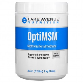 Lake Avenue Nutrition, OptiMSM® в хлопьях, 992 г (35 унций) в Москве - eco-herb.ru | фото