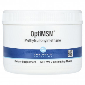 Lake Avenue Nutrition, OptiMSM® в хлопьях, 198,5 г (7 унций) в Москве - eco-herb.ru | фото