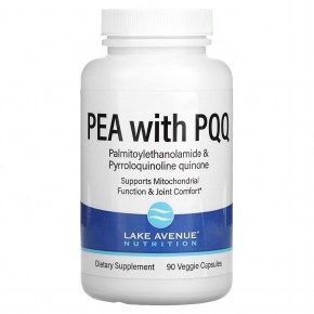 Lake Avenue Nutrition, ПЭА 300 мг и PQQ 10 мг, 90 растительных капсул - описание
