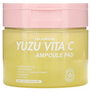 Lalarecipe, Yuzu Vita C Ampoule Pad, осветляющая косметическая маска, 80 подушечек, 150 мл (5,07 жидк. унц.) в Москве - eco-herb.ru | фото