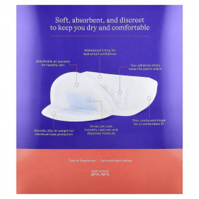 Lansinoh, кормящие прокладки Stay Dry, 200 прокладок в индивидуальной упаковке в Москве - eco-herb.ru | изображение Lansinoh, кормящие прокладки Stay Dry, 200 прокладок в индивидуальной упаковке в Москве - eco-herb.ru | фото