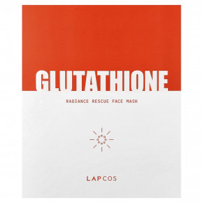 Lapcos, глутатион, маска для лица с сияющим вкусом, 5 шт. по 26 г (0,91 унции) в Москве - eco-herb.ru | фото