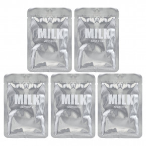 Lapcos, набор увлажняющих тканевых масок, молочный, 5 масок по 30 мл (1,01 жидк. унции) - описание | фото