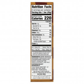 Larabar, The Original Real Fruit & Nut Bar™, арахисовая паста и шоколадная крошка, 6 батончиков по 45 г (1,6 унции) в Москве - eco-herb.ru | фото