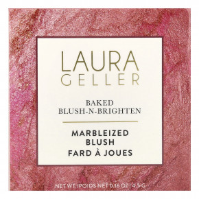 Laura Geller, Baked Blush-N-Brighten, румяна с эффектом мерцающего эффекта, 0018032B розовый кремовый, 4,5 г (0,16 унции) в Москве - eco-herb.ru | фото