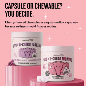 Legendairy Milk, Myo & D-хиро инозит, вишня, 30 веганских жевательных таблеток в Москве - eco-herb.ru | изображение Legendairy Milk, Myo & D-хиро инозит, вишня, 30 веганских жевательных таблеток в Москве - eco-herb.ru | фото