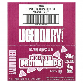 Legendary Foods, протеиновые чипсы, барбекю, 7 пачек по 34 г (1,2 унции) в Москве - eco-herb.ru | фото