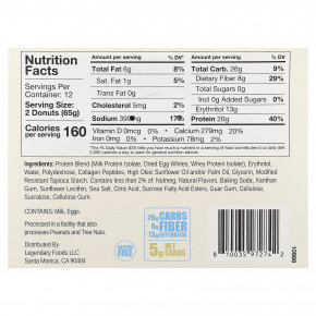 Legendary Foods, протеиновые пончики, в ванильной глазури, 12 упаковок по 65 г (2,3 унции) в Москве - eco-herb.ru | фото