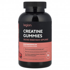 Legion Athletics, Жевательные мармеладки с креатином, кислый арбуз, 150 жевательных таблеток - подробнее Legion Athletics, Жевательные мармеладки с креатином, кислый арбуз, 150 жевательных таблеток - описание