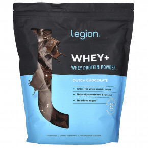 Legion Athletics, Whey +, порошок из сывороточного протеина, голландский шоколад, 2267,96 г (5 фунтов) в Москве - eco-herb.ru | фото