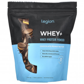 Legion Athletics, Whey +, порошок из сывороточного протеина, шоколад и арахисовая паста, 966 г (2,13 фунта) - описание