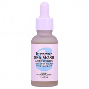 Lemme, Жидкие капли с органическим морским мохом, 30 мл (1 жидк. Унция) в Москве - eco-herb.ru | изображение Lemme, Жидкие капли с органическим морским мохом, 30 мл (1 жидк. Унция) в Москве - eco-herb.ru | фото