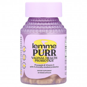 Lemme, Purr, пробиотики для здоровья влагалища, 60 веганских капсул в Москве - eco-herb.ru | фото