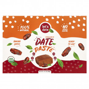 Let's Date, Органическая финиковая паста, 400 г (14,1 унции) - описание | фото
