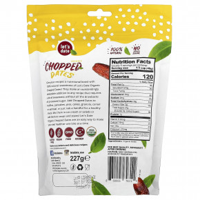 Let's Date, Органические нарезанные финики, 227 г (8 унций) в Москве - eco-herb.ru | фото