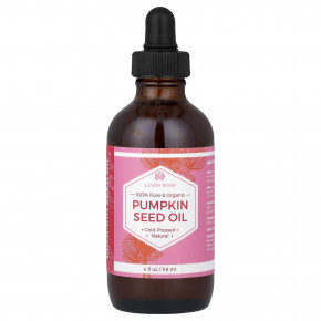 Leven Rose, 100% чистое и органическое масло семян тыквы, 118 мл (4 жидк. унции) - описание | фото