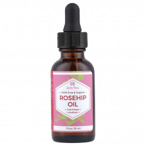 Leven Rose, 100% чистое и органическое масло шиповника, 30 мл (1 жидк. унция) - описание | фото
