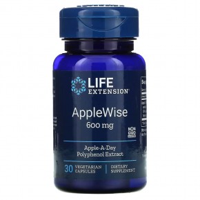 Life Extension, AppleWise, 600 мг, 30 растительных капсул в Москве - eco-herb.ru | фото