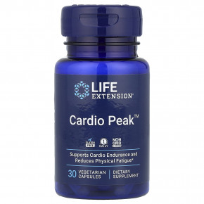 Life Extension, Cardio Peak ™, 400 мг, 30 вегетарианских капсул - описание | фото