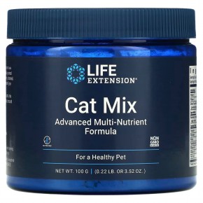 Life Extension, Cat Mix, усовершенствованное универсальное средство для котов с питательными веществами, 100 г (3,52 унции) в Москве - eco-herb.ru | фото