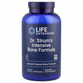 Life Extension, Доктор Strum's Intensive Bone Formula, средство для здоровья костей, 300 капсул в Москве - eco-herb.ru | фото