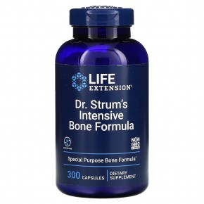 Life Extension, Доктор Strum's Intensive Bone Formula, средство для здоровья костей, 300 капсул в Москве - eco-herb.ru | фото