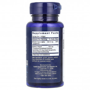 Life Extension, Gamma E, смесь токоферолов и токотриенолов, 60 капсул в Москве - eco-herb.ru | фото