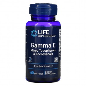Life Extension, Gamma E, смесь токоферолов и токотриенолов, 60 мягких таблеток в Москве - eco-herb.ru | фото