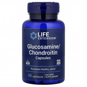 Life Extension, капсулы с глюкозамином и хондроитином, 90 капсул - описание | фото