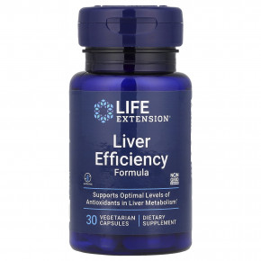 Life Extension, Liver Efficiency Formula, для здоровой работы печени, 30 вегетарианских капсул в Москве - eco-herb.ru | фото