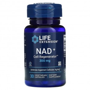 Life Extension, регенератор NAD и клеток, 300 мг, 30 вегетарианских капсул - описание