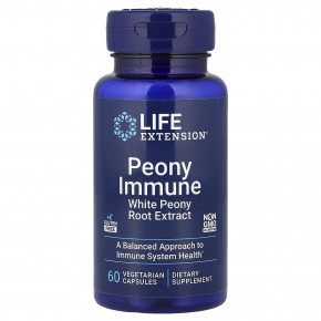 Life Extension, пион для иммунитета, 60 вегетарианских капсул (600 мг в 1 капсуле) в Москве - eco-herb.ru | фото