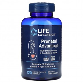 Life Extension, Prenatal Advantage, 120 легко проглатываемых капсул в Москве - eco-herb.ru | фото