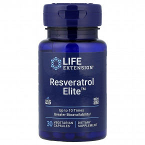 Life Extension, Resveratrol Elite™, 30 вегетарианских капсул - описание | фото