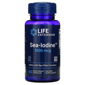 Life Extension, Sea-Iodine, 1000 мкг, 60 вегетарианских капсул в Москве - eco-herb.ru | фото